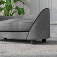 Load image into Gallery viewer, Dog Sofa Pet Couch Dog Bed with Soft Cushion, Removable Washable Cover, Velvet Touch, for Small to Medium Sized Dogs, Grey