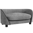 Load image into Gallery viewer, Dog Sofa Pet Couch Dog Bed with Soft Cushion, Removable Washable Cover, Velvet Touch, for Small to Medium Sized Dogs, Grey