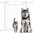 Load image into Gallery viewer, Dog Gate, 38" Extra Tall Pet Gate with Cat Door, Includes 2.8" and 5.5" Extension Kits, Pressure Mounted Stair Gate for Doorways, Hallways, Stairways, 30"-41" Width