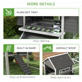 Load image into Gallery viewer, 137" Chicken Coop, Wooden Large Hen House with Chicken Run, Nesting Box, Poultry Cage for Outdoor, Backyard, Grey
