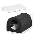 Load image into Gallery viewer, PawHut Dome Heated Cat House Portable and Waterproof Pet Shelter for Kitty in Winter, Black