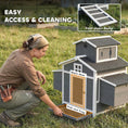 Load image into Gallery viewer, Chicken Coop for 2 Chickens, Wooden Hen House with Nesting Box, Pull-Out Tray, Ventilation Windows, Poultry Hutch Rabbit Cage with Waterproof Roof, Roosting Bars and Ramp