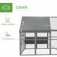 Load image into Gallery viewer, Large Chicken Run, Wooden Chicken Coop with Waterproof & Anti-UV Cover, Split Door, 4 Nesting Boxes, Roosting Bar, Walk-in Chicken Pen for 8-12 Chickens, for Backyard, Farm, 9' x 6' x 6'
