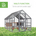 Load image into Gallery viewer, Large Chicken Run, Wooden Chicken Coop with Waterproof & Anti-UV Cover, Split Door, 4 Nesting Boxes, Roosting Bar, Walk-in Chicken Pen for 8-12 Chickens, for Backyard, Farm, 9' x 6' x 6'