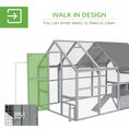 Load image into Gallery viewer, Large Chicken Run, Wooden Chicken Coop with Waterproof & Anti-UV Cover, Split Door, 4 Nesting Boxes, Roosting Bar, Walk-in Chicken Pen for 8-12 Chickens, for Backyard, Farm, 9' x 6' x 6'