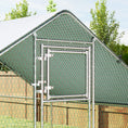 Load image into Gallery viewer, Large Chicken Coop Metal Chicken Run with Waterproof and Anti-UV Cover, Spire Shaped Walk in Fence Cage Hen House for Outdoor and Yard Farm Use, 1" Tube Diameter, 39' x 10' x 6.4'