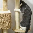 Load image into Gallery viewer, PawHut 38" Cat Tree for Indoor Cats, Cat Tower with Scratching Posts, Ramp, Condo, Toy Balls, Platform, Bed, Ramp, Beige