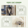 Load image into Gallery viewer, Modern Cat Tree, 48 Inch Cat Tower for Indoor Kittens with Cozy Condo, Hammock, Top Perch, Sisal Scratching Posts, Toy Ball, Blue and Grey