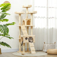 Load image into Gallery viewer, 68 inches Cat Tree, Multi-Level Large Cat Tower Condo with Scratching Posts, Perches, Cat Houses, Dangling Toy, Beige