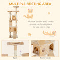Load image into Gallery viewer, Cat Tree for Indoor Cats, 173cm Cat Tower Scratching Post Tall Climbing Tower, Activity Centre House - Cream