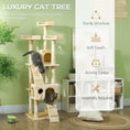 Load image into Gallery viewer, 68 inches Cat Tree, Multi-Level Large Cat Tower Condo with Scratching Posts, Perches, Cat Houses, Dangling Toy, Beige