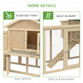 Load image into Gallery viewer, 80" Chicken Coop, Wooden Hen House Large Rabbit Hutch Poultry Cage Pen with Nesting Box, Run, Ramp, Drawer, for Outdoor Backyard Garden
