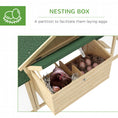 Load image into Gallery viewer, Large Chicken Coop with Run Garden Hen House Poultry Coops Cages with Nesting Box Wooden 204 x 85 x 93cm, Natural Wood Finish