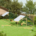 Load image into Gallery viewer, Metal Chicken Coop, Walk-in Large Chicken Run, Poultry Cage for Backyard Hen, Duck, Rabbit with Water- and UV-Protection Cover, for 30-40 Chickens, 9.8' x 32.8' x 6.4'