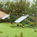 Load image into Gallery viewer, Metal Chicken Coop, Walk-in Large Chicken Run, Poultry Cage for Backyard Hen, Duck, Rabbit with Water- and UV-Protection Cover, for 30-40 Chickens, 9.8' x 32.8' x 6.4'