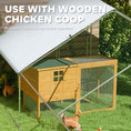 Load image into Gallery viewer, PawHut Large Chicken Coop Metal Chicken Run with Waterproof and Anti-UV Cover, Spire Shaped Walk in Fence Cage Hen House for Outdoor and Yard Farm Use, 1" Tube Diameter, 9.8' x 32.8' x 6.4'