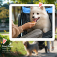 Load image into Gallery viewer, Dog Pram Dog Stroller Jogger Foldable Pet Pushchair for Medium, Small Dogs, w/ Rubber Wheels, Washable Cushion - Blue