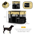 Load image into Gallery viewer, Dog Pen, Pet Playpen, Portable Foldable Dog Cat Playpen Soft Pet Cage with Storage Bag for Puppies, Rabbits, Kittens, Guinea Pigs, 94 x 74 x 60cm - Yellow