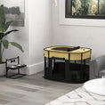 Load image into Gallery viewer, Dog Pen, Pet Playpen, Portable Foldable Dog Cat Playpen Soft Pet Cage with Storage Bag for Puppies, Rabbits, Kittens, Guinea Pigs, 94 x 74 x 60cm - Yellow
