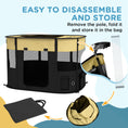 Load image into Gallery viewer, Dog Pen, Pet Playpen, Portable Foldable Dog Cat Playpen Soft Pet Cage with Storage Bag for Puppies, Rabbits, Kittens, Guinea Pigs, 94 x 74 x 60cm - Yellow