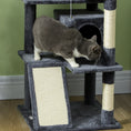 Load image into Gallery viewer, 54" Cat Tree, Cat Tower for Indoor Cats with Scratching Posts, Cat Condos, Bed, Platforms, Ramp, Toy Ball, Cat Activity Center, Dark Grey