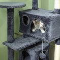 Load image into Gallery viewer, 54" Cat Tree, Cat Tower for Indoor Cats with Scratching Posts, Cat Condos, Bed, Platforms, Ramp, Toy Ball, Cat Activity Center, Dark Grey