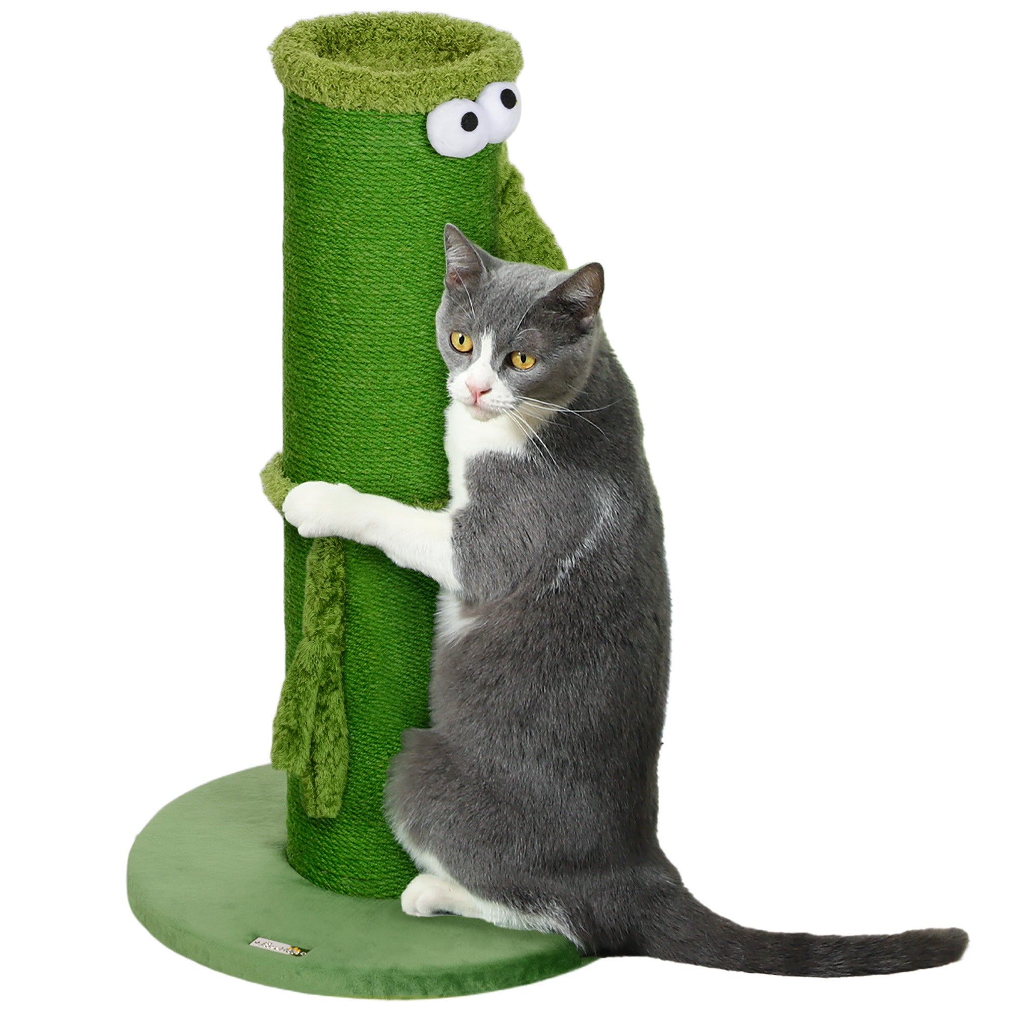 Pawhut Cat Scratching Post for Indoor Cats, 63cm Tall Cat