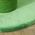 Load image into Gallery viewer, Cat Scratching Post for Indoor Cats, 63cm Tall Cat Scratcher Post with Sisal Rope Cover, Large Base, Green