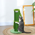 Load image into Gallery viewer, Cat Scratching Post for Indoor Cats, 63cm Tall Cat Scratcher Post with Sisal Rope Cover, Large Base, Green