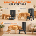 Load image into Gallery viewer, Automatic Dog Feeder Large Breed, 15L/63 Cups Anti-Clog Dog Food Dispenser for Large Kibble up to 23mm, Elevated Design, Dual Power, Easy to Set Up