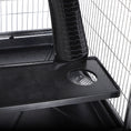Load image into Gallery viewer, PawHut 50" 5-Tier Small Animal Cage, Ferret Cage, Large Chinchilla Cage with Hammock Accessory & Heavy-Duty Steel Wire, Small Animal Habitat with 6 Doors, Removable Tray, Silver