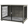 Load image into Gallery viewer, Dog Crate Furniture, Dog Cage End Table with Large Top, Soft Washable Cushion, Lockable Front Door, Wire Mesh Ventilation, Indoor Pet Crate for Extra Large Sized, 118 x 75 x 82cm - Grey