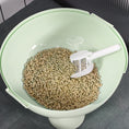 Load image into Gallery viewer, PawHut Hooded Cat Litter Box, Large Kitty Litter Pan with Lid, Scoop, Leaking Sand Pedal, Top Handle, Light Green