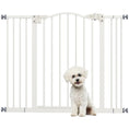 Load image into Gallery viewer, Pressure Fit Dog Stair Gate No Drilling Safety Gate Auto Close for Doorways, Hallways, 74-100cm Adjustable, 78cm Tall, White