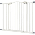 Load image into Gallery viewer, Pressure Fit Dog Stair Gate No Drilling Safety Gate Auto Close for Doorways, Hallways, 74-100cm Adjustable, 78cm Tall, White