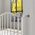 Load image into Gallery viewer, Pressure Fit Dog Stair Gate No Drilling Safety Gate Auto Close for Doorways, Hallways, 74-100cm Adjustable, 78cm Tall, White