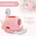 Load image into Gallery viewer, PawHut Covered Cat Litter Box, Kitty Litter Box with a Lid, Scoop Enclosed Drawer & Skylight for Cats, Easy to Clean, Pink