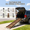 Charger l'image dans la visionneuse de la galerie, Dog Ramp for Cars, Trucks, SUVs, Foldable 10 Step Pet Stairs Non-Slip for Small to Medium Dogs, Lightweight Pet Ramp Supports up to 150 lbs., for Indoor Outdoor, Brown