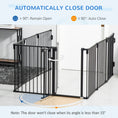 Load image into Gallery viewer, Dog Playpen DIY Adjustable, Puppy Play Pen Dog Fences Indoor with Automatically Close Lock, Pet Door for Doorway Stair, Fireplace Christmas Tree Barrier, 8-Panel, 30''H