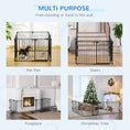 Load image into Gallery viewer, Dog Playpen DIY Adjustable, Puppy Play Pen Dog Fences Indoor with Automatically Close Lock, Pet Door for Doorway Stair, Fireplace Christmas Tree Barrier, 8-Panel, 30''H