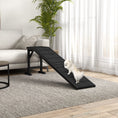Load image into Gallery viewer, PawHut Dog Ramp for Bed, Pet Ramp for Dogs with Non-Slip Carpet and Top Platform, 74" x 16" x 25", Black