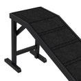 Load image into Gallery viewer, PawHut Dog Ramp for Bed, Pet Ramp for Dogs with Non-Slip Carpet and Top Platform, 74" x 16" x 25", Black