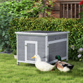 Load image into Gallery viewer, Duck Coop, Wooden Chicken House Rabbit Hutch with Openable Roof, Removable Floor, Double Doors, Ramp, Duck House for 3-6 Chickens, Geese, 30" x 38" x 30"