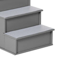 Load image into Gallery viewer, PawHut Pet Stairs, Small Pet Steps with Cushioned Removable Covering for Dogs and Cats Up To 22 Lbs., Grey