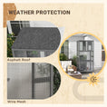 Load image into Gallery viewer, PawHut 74" Wooden Catio Outdoor Cat House Weatherproof & Wheeled, Outside Cat Enclosure with High Weight Capacity, Kitten Cage Condo, Light Gray