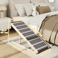 Load image into Gallery viewer, Dog Ramp For Couch, Folding Pet Ramp for Bed, 4 Adjustable Height from 16" to 23.5", Pet Steps with Non-Slip Carpet for Small to Large Dogs, Suitable for Sofa