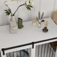 Load image into Gallery viewer, Dog Crate Furniture, 46.5" Dog Crate End Table Indoor Dog House for Extra Large Dogs, with Sliding Door, Lock, White