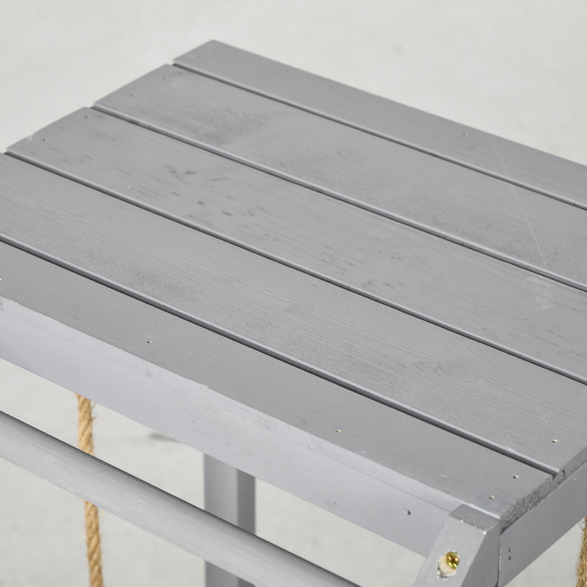 PawHut Chicken Activity Play for Healthy & Happy Animals, Swing Set with Chicken Perches & Hen Ladder, Chicken Coop Toy, Gray