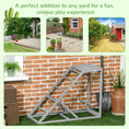 Load image into Gallery viewer, Chicken Activity Play Set with Swing, Chicken Coop Toy with Ladder, Platform for 2 Chickens, Hens, Grey