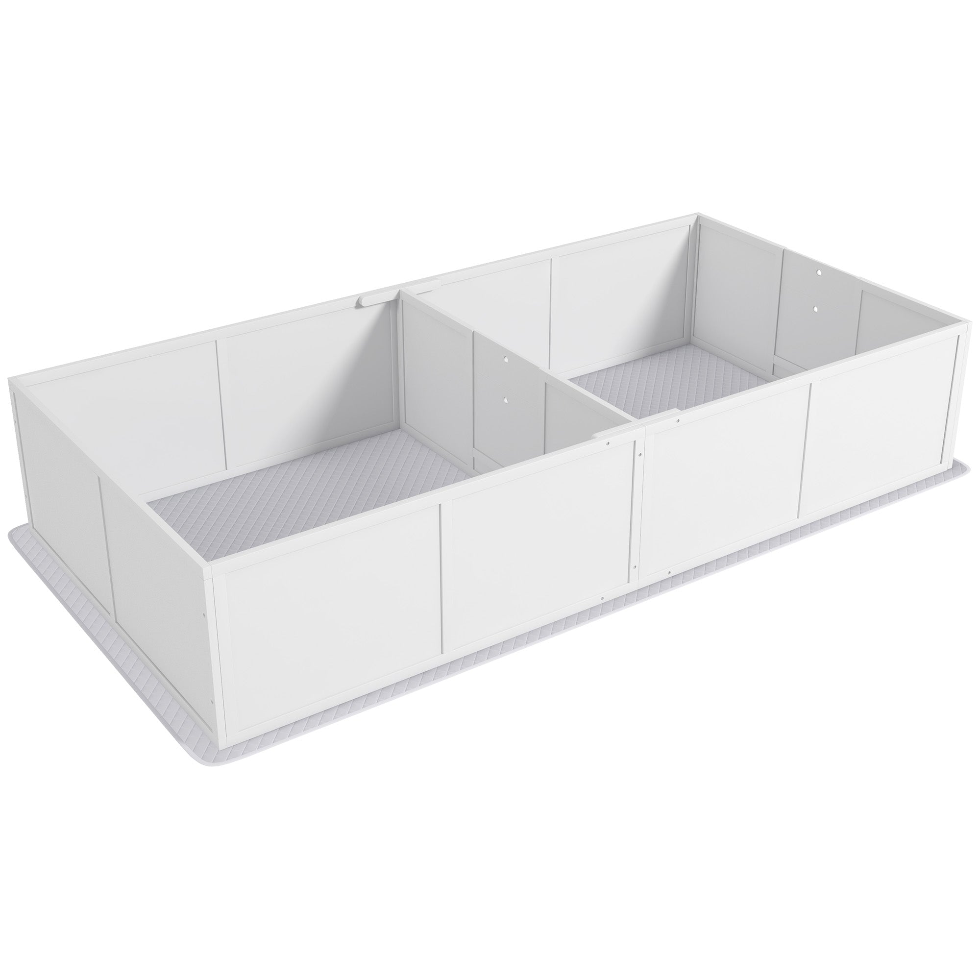 PawHut Whelping Box for Dogs and Puppies, Dog Whelping Box with Washable Waterproof Pee Pad & Adjustable Door for Large, Medium and Small Dogs, White, 96" x 47" x 19"